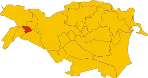 Poziția localității Mirabello