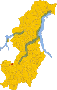 Poziția localității Parè