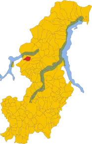 Poziția localității Ramponio Verna