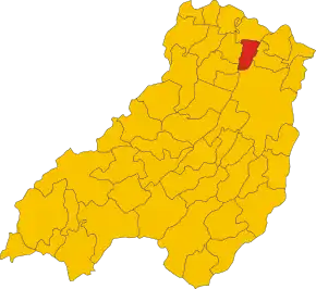 Poziția localității Trecasali