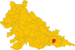 Poziția localității Villa Poma