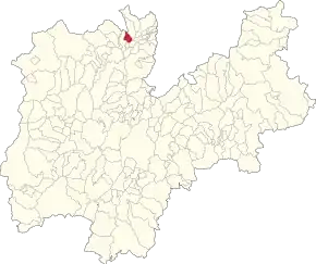 Poziția localității Cloz