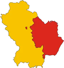 Poziția provinciei în Basilicata