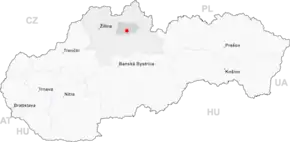 Poziția localității Dolný Kubín