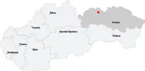 Poziția localității Stará Ľubovňa