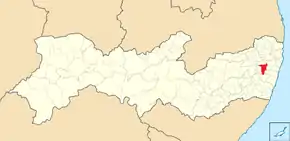 Poziția localității Vitória de Santo Antão