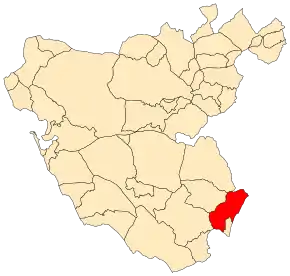 Poziția localității San Roque