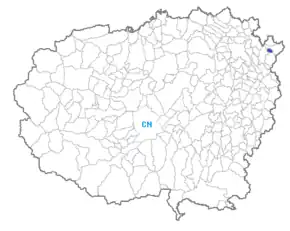 Poziția localității Camo