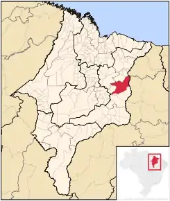 Poziția localității Caxias