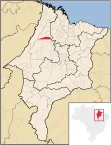 Poziția localității Governador Newton Bello