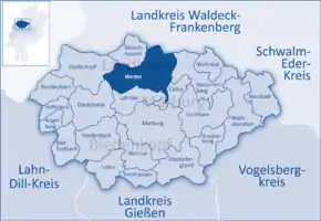 Poziția localității Wetter (Hessen)