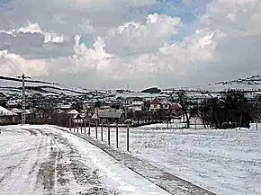 Satul Marca pe timpul iernii