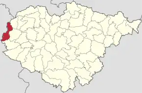 Localizare în cadrul județului