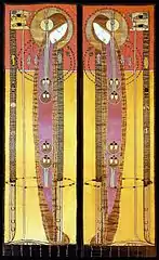 Panouri brodate de Margaret Macdonald Mackintosh (1902)