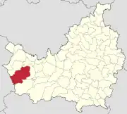 Localizarea comunei în județul Cluj