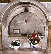 Mormântul Mariei de Mangop - a doua soție a lui Ștefan cel Mare - și a fiilor lor: Bogdan și Petru