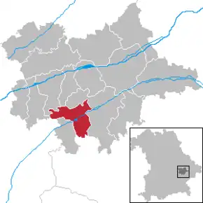 Poziția localității Marklkofen