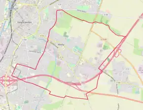 Poziția localității Marly