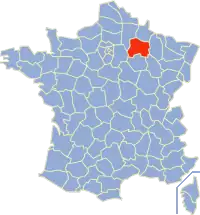 Poziția regiunii Marne