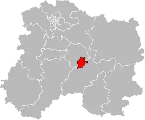 Poziția localității Cantonul Châlons-en-Champagne-1