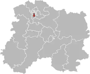 Poziția localității Cantonul Reims-2