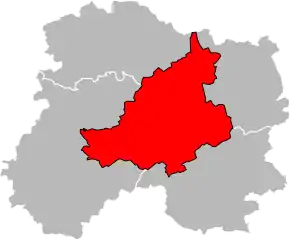 Arondismentul Châlons-en-Champagne în cadrul departamentului Marne