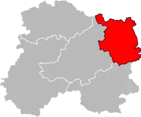 Arondismentul Sainte-Menehould în cadrul departamentului Marne