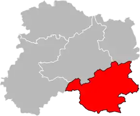 Arondismentul Vitry-le-François în cadrul departamentului Marne