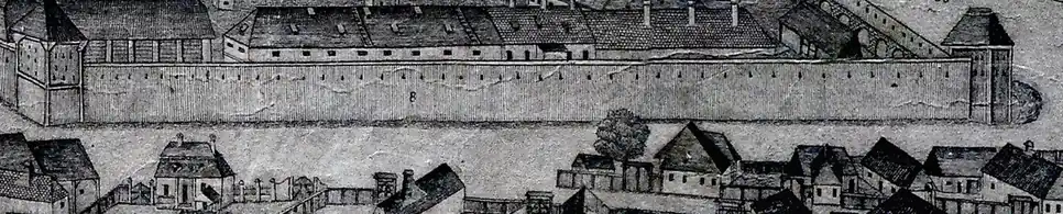 Piața dintre bastioanele măcelarilor și dogarilor a fost prima locație unde s-au jucat spectacole de teatru în mod regulat (1803-1820)