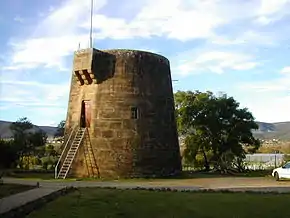 The martello tower at Fort Beaufort
