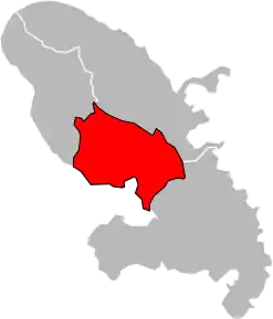 Arondismentul Fort-de-France în cadrul departamentului Martinica