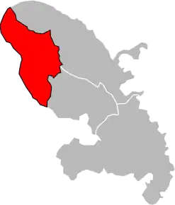 Arondismentul Saint-Pierre (Martinica) în cadrul departamentului Martinica