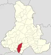 Localizare în cadrul județului
