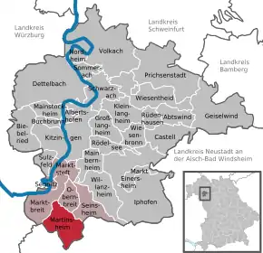 Poziția localității Martinsheim