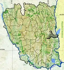 Amplasarea în cadrul județului



		
Poziția în cadrul României