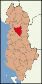 Poziția localității Districtul Mat