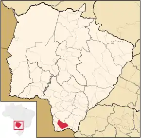 Poziția localității Tacuru