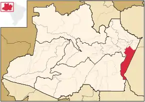 Poziția localității Maués