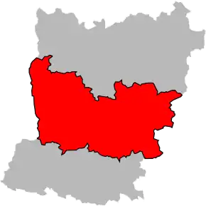 Arondismentul Laval în cadrul departamentului Mayenne