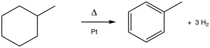 Aromatizarea metilciclohexanului