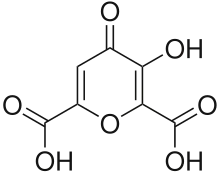 Acid meconic (3-hidroxi-4-oxo-4H-piran-2,6-dicarboxilic)