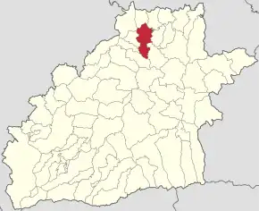 Localizarea în cadrul județului