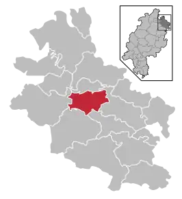 Poziția localității Meißner