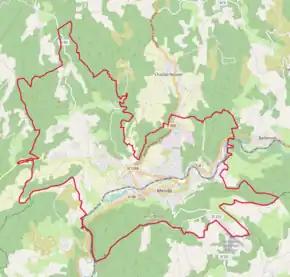 Poziția localității Mende