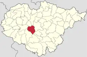 Localizare în cadrul județului