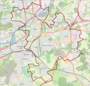 Poziția localității Metz