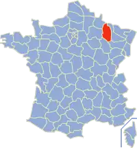 Poziția regiunii Meuse