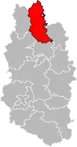 Poziția localității Cantonul Montmédy