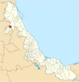 Poziția localității Benito Juárez, Veracruz