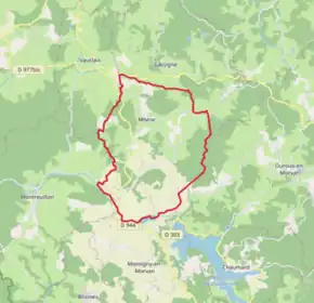 Poziția localității Mhère